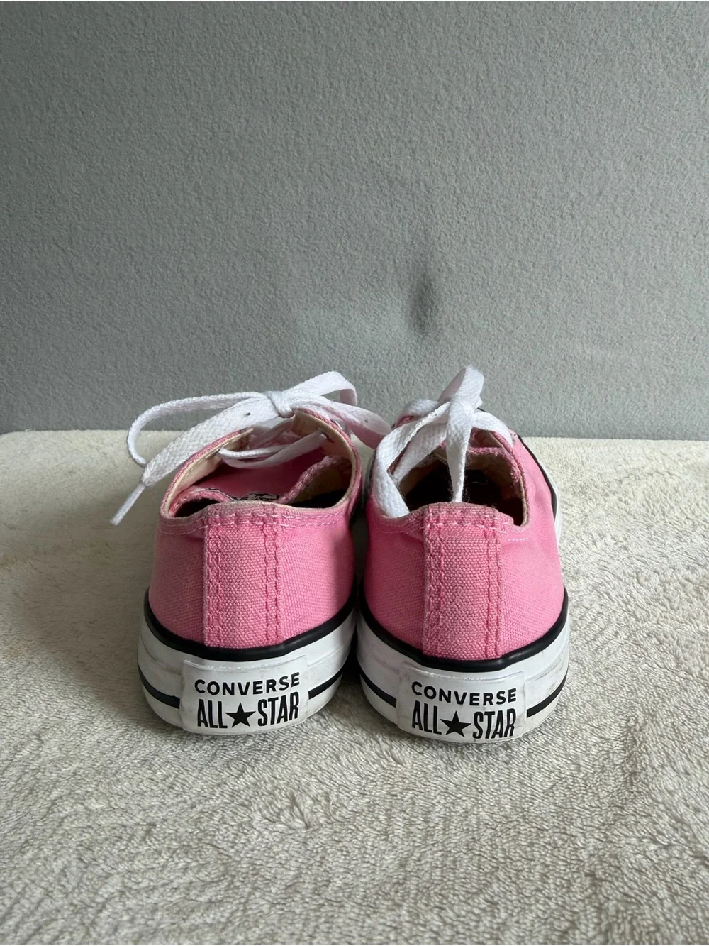 Converse All Star Shoes Size 2 Girls Pink Foam Sneaker